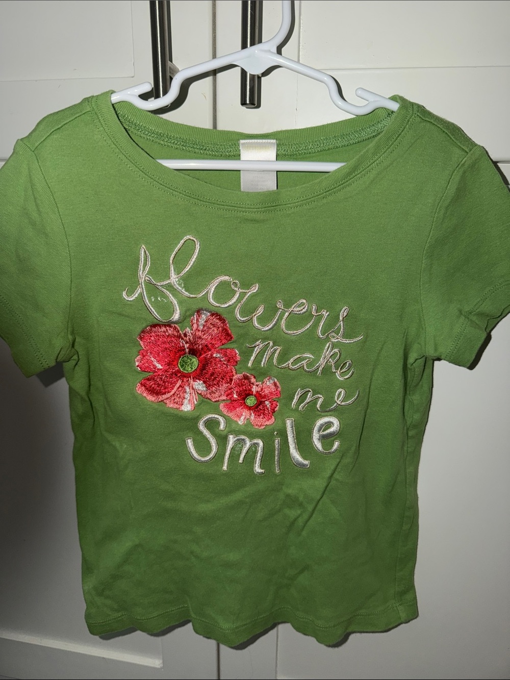 Gymboree Green Girls' 'Flowers Make Me Smile' Floral Tee